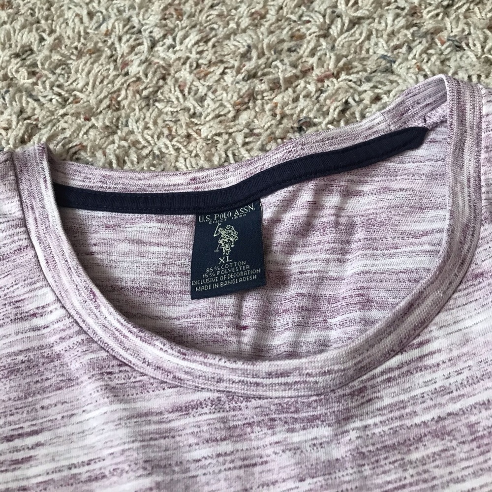 Polo Raspberry Heathered Tee - Picture 2 of 4